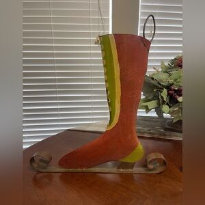 Vintage Metal Ice Skate Wall Decor